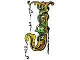 Decorative letter J